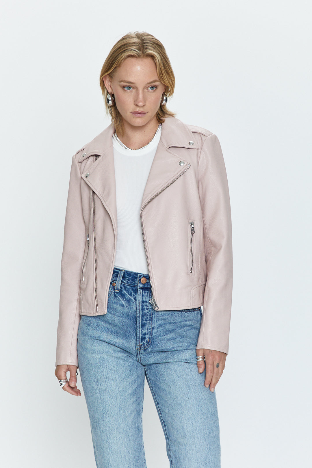 Nicolette Mod Moto Jacket - Mellow Rose
            
              Sale